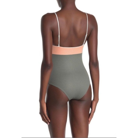 Anthropologie x Tavik Scarlett One Piece Color Blocked Swimsuit, size large - Picture 4 of 9